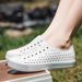 LUCHI Men's Clog Sandals, Closed-Toe Water Hollow Beach Shoes, Summer Breathable Non-Slip Korean Style Wholesale_vogvips.com