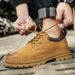 New Leather Spring Men's Shoes High-top Men's Heightening Tooling Martin Boots_vogvips.com
