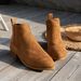 New Plus Size Women's Square Heel Suede Fashion With Side Zipper Short Boots For Women_vogvips.com