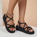 Women Summer Wedges Sandals Light Weight Indoor Street Platform Shoes Thick Sole Bohemia Style Girls Student Beach_vogvips.com