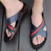 FUQIAO Brand Summer Fashion Leather Sandals Cross Strap Beach Water Shoes Men High Quality Slippers Big Size:38-47_vogvips.com