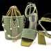 Women's shoe bag set Fringe embellished ankle strap Simple elegant banquet or everyday_vogvips.com