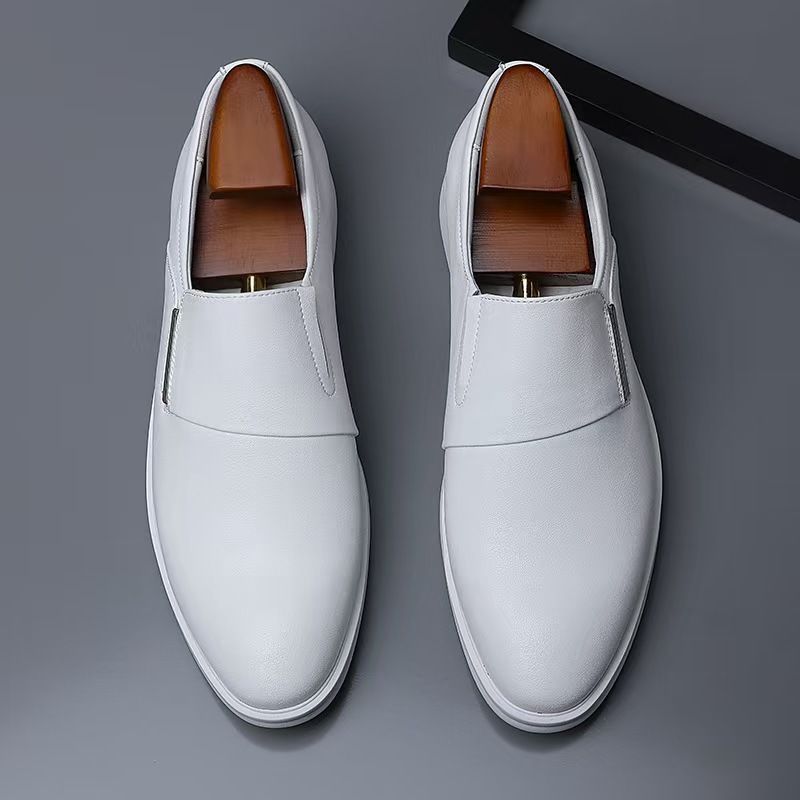 2026 British-style Business Office Formal Leather Shoes For Men, Casual And Breathable, Korean Version Of Casual Soft Leather Pointed-toe Men's Shoes_vogvips.com
