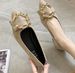 Women's Shoes Spring Flat Shoes For Women Shallow Mouth Metal Decoration Pointed Toe Slip On Shoes For Women_vogvips.com