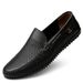 Summer New Casual Men's Genuine Leather Soft Sole Top Layer Cowhide Slip-On Dad Shoes_vogvips.com