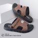 Men's New Summer Outerwear With Anti Slip Wear-resistant Soft Casual Fashionable Thick Sole, Dual-use Beach Slippers And_vogvips.com
