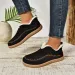 selg long sleeved womens winter round toe plush warm solid flat casual comfortable snow boots 240904_vogvips.com