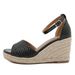 ALM2024-1 Summer 2024 Sweet Sandals Women's Fashion Large Slope Heels Woven Beach Shoes_vogvips.com