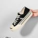 Smiling Canvas For Women 2024 New Summer Versatile Casual Breathable Sneakers Genuine Leather Thick Sole Low Top Board_vogvips.com