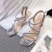 2026 Summer New Style Thin Heel Open-Toe High Heels For Women Rhinestones Silver Versatile Party Shoes With Single Strap_vogvips.com