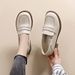 Foreign Trade Hot-Selling British Style Women's Leather Shoes 2026 New Spring And Autumn Flat Slip-On Loafers_vogvips.com