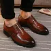 Dress Shoes Fashion Designer Luxury Men Formal Leather Shoe Pointed Oxfords Loafers Driving Kl44_vogvips.com