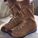 Women Boxing Boots 2025 Winter New Genuine Leather Round Toe Color Block Stretch Slim Short Height Increasing Slimming Boxing Women's Boots_vogvips.com