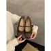 French Black Mary Jane For Spring And Autumn 2025, New Style With Skirt, Single Shoe, Shallow Mouth, Straight Strap,_vogvips.com