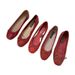 New Flat Gentle Evening Breeze Loafers Fairy 2022 Spring Grandma Little Red Wedding Shoes_vogvips.com