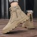 European Warm Series 2025 Spring New High-top Men's Shoes Lace-up Martin Casual Motorcycle British Trendy Fashion Work Boots_vogvips.com