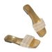 2025 Summer New Large Size Pearl Flat For Women, Low Heel Outdoor Beach In Stock_vogvips.com