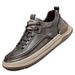 European Warm Series Autumn Winter 2025 New Wenzhou Brown Leather Men's Dad Shoes Sports Casual Sneakers_vogvips.com
