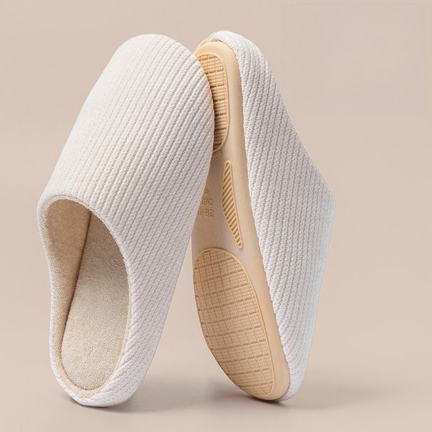 Autumn And Winter Silent Warm Cotton Mop Suitable For Men And Women Non-slip Soft Sole Confinement Home Floor Shoes Warm Cotton Slippers_vogvips.com