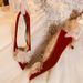 X338-58 New Wedding Xiuhe Bridal 2025 Red High Heels Small Stiletto Dress Shoes Size 34-43_vogvips.com