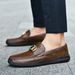 Live Genuine Leather Moccasins Large Size Men's Shoes Patent Leather Slip-On Driving Shoes Casual Leather Shoes_vogvips.com