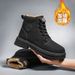European Warm Series Dahuang Chinese Autumn Winter Fleece Lined Cotton Shoes Martin Men's High-top Work Boots Trendy_vogvips.com