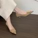 Chuyuji French-style Suede Pointed-toe Stiletto Women's High-heeled Shoes, New Spring Autumn Model, Versatile And_vogvips.com