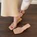 French-style Heeled Sandals, New Cross-strap Open-toe Slippers, Women's Summer Outerwear Fairy Heels_vogvips.com