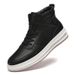 Men's Shoes Little White Shoes Sot-soled British High-top Shoes Casual Sports Shoes Warm And Velvet Large-size Board Shoes_vogvips.com