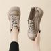 Top-layer Cowhide Casual Genuine Leather Sneakers For Women, 2026 New Spring And Autumn Vintage Sneakers, Trendy Travel_vogvips.com