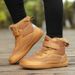 Winter Children's High Top Plus Velvet Thickened Wide Head Cotton Shoes Outdoor Warm Snow Boots_vogvips.com