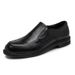 Euro Step Spring Festival Slip-On For Men Genuine Leather Business Casual Shoes Comfortable Brogue Carved Toe Layer Cowhide_vogvips.com