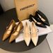 Vintage French Single Shoes Women's Fashion Pointed Middle Heel Mary Jane Women's Shoes Thick Heel Spring High Heels_vogvips.com