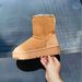 Winter Mid-Calf Snow 5825 Sheepskin Straight Solid Color Cotton Boots Flat Heel Warm Women's Shoes Classic Style_vogvips.com