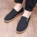 Men's Breathable Lightweight Slip-On Casual Shoes - Comfortable Anti-Slip Soft Sole Traditional Chinese Cloth Shoes For Dad & Elderly_vogvips.com