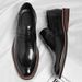 Large Size European Style Oxford Men's Pointed Toe Suit Dress Cross-Border Business Shoes_vogvips.com