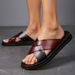 Men's Casual Slippers With Soft Soles Wearing Beach Shoes, Lightweight Comfortable For Home Use, Slip Resistant And_vogvips.com