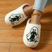 New Ghost Kitten Towel Embroidered Home Indoor And Outdoor Cartoon Non-Slip Fleece-Lined Thickened Cotton Slippers For_vogvips.com