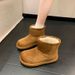 Snow Boots Women's Fur Integrated Fleece Thickened Bread Shoes Warm Cotton Shoes Women_vogvips.com