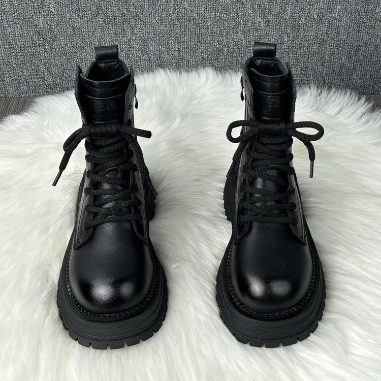 Niche Martin For Women 2025 Autumn Winter New Style Petite Thick-Soled Height-Increasing Short Slimming British_vogvips.com