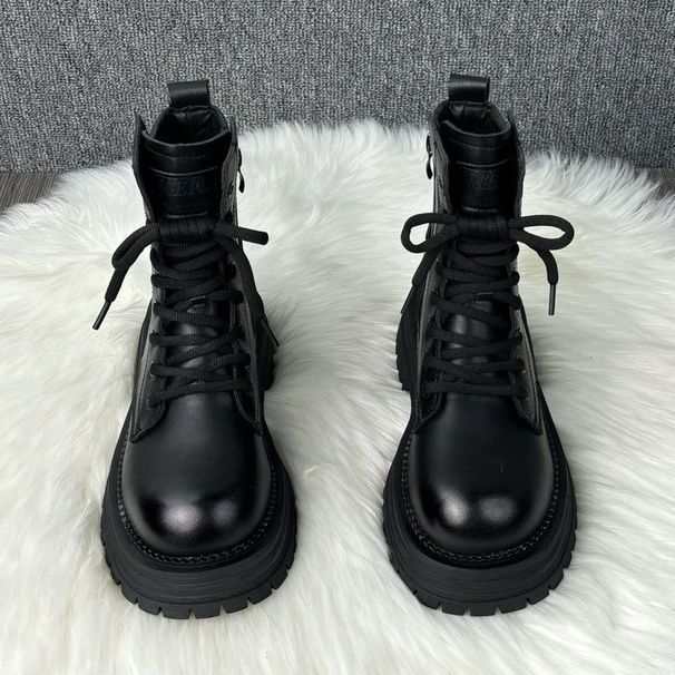 Niche Martin For Women 2025 Autumn Winter New Style Petite Thick-Soled Height-Increasing Short Slimming British_vogvips.com