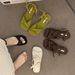 French-style Vintage Flat Sandals For Women, 2025 Summer New Fairy-style To Match Skirts, Roman-style One-strap Beach_vogvips.com