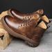 European Warm Series Winter Men's High-top Martin Thickened Sole British Style Work Shoes Non-slip Wear-resistant Warm Casual Ankle Boots_vogvips.com