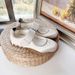 New Top Version Miu Brand Velcro Mary Jane Women Casual Ballet Cookie Shoes_vogvips.com