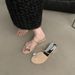 Wedge Heel Pigeon Egg Rhinestone Toe Ring Fairy Shoes 2025 New Summer Outdoor French Style Stunning Sandals_vogvips.com