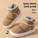 Snow Boots For Women, New Winter Outerwear Cotton Shoes For Men, Winter Plush Anti Slip Waterproof Cotton Boots_vogvips.com
