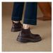 2025 Autumn Winter New Retro Elastic Mouth Slip-On Versatile Short Fashion Ankle Boots Women_vogvips.com
