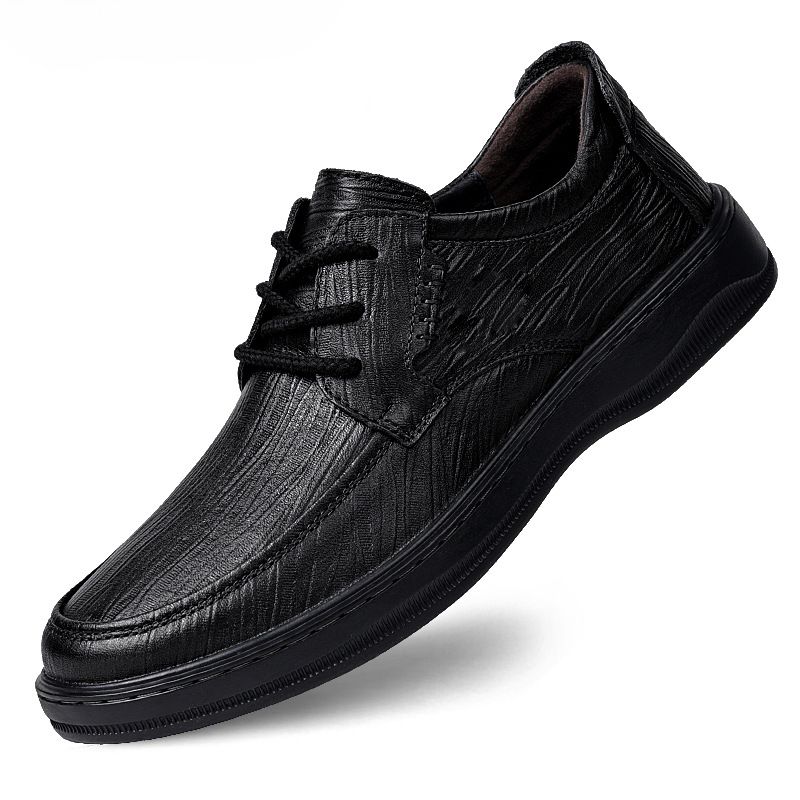 Wind Casual Leather Shoes Dress Young Men's Shoes_vogvips.com
