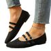 Cross-border Plus-size Vintage-style Mary Jane Shoes, 2026 Spring-summer New Model, Pointed Toe, Double Buckle Strap,_vogvips.com