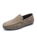 New men's shoes casual breathable driving flat loafers a slip-on loafer straddle_vogvips.com